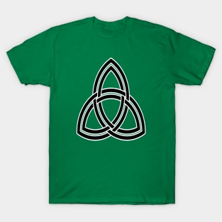 Double Threaded Triquetra Knot Pattern T-Shirt